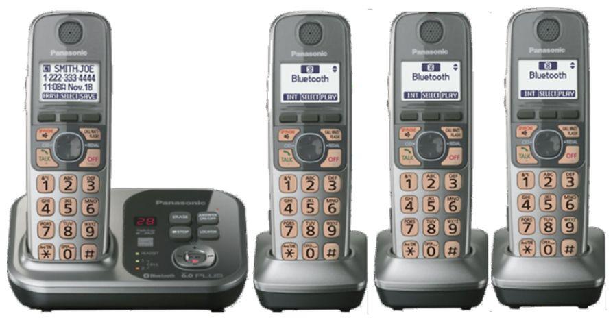 Panasonic KX-TG294SK Link-to-Cell Cellular Convergence Solution Cordless Phone - Silver/Black - Acceptable