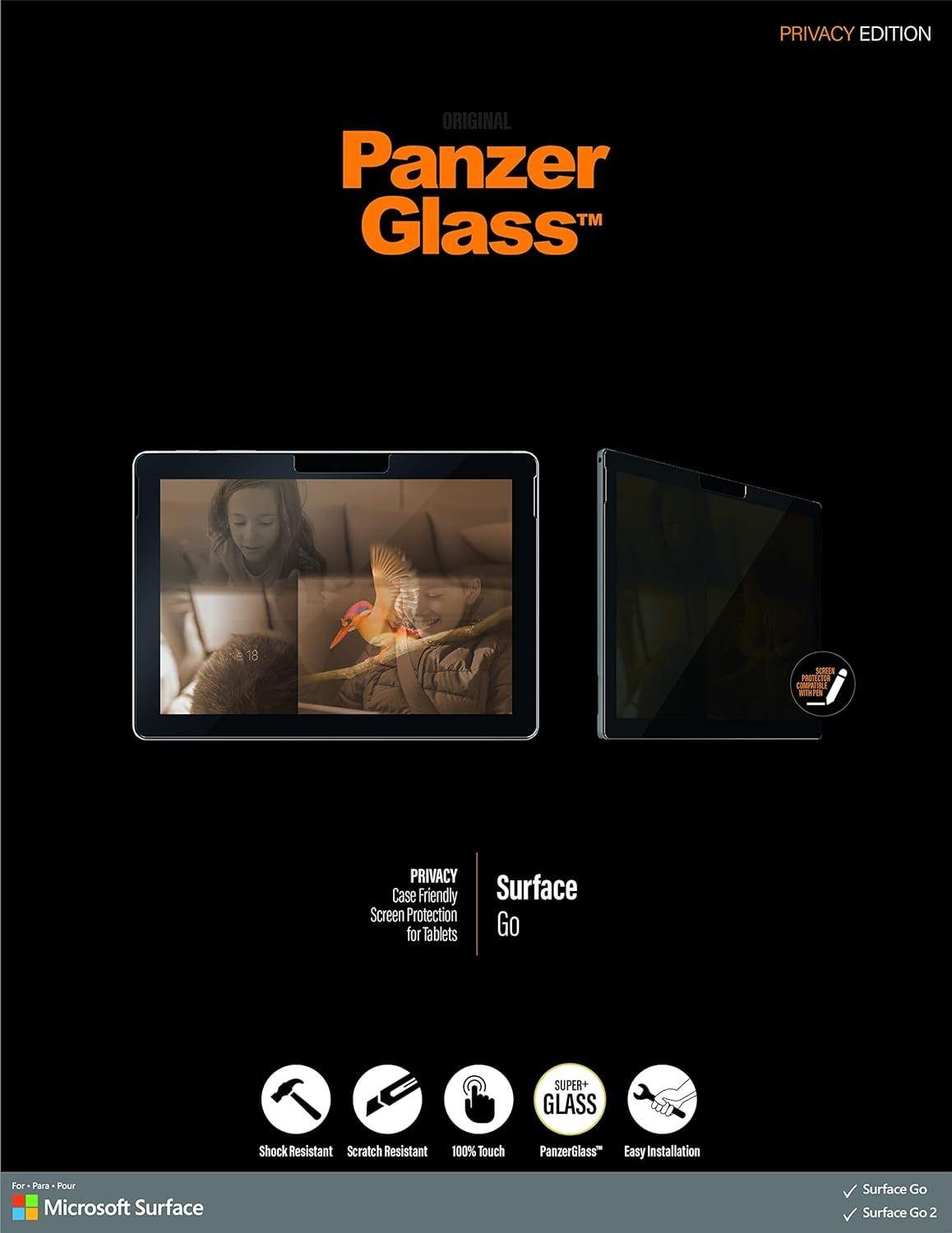 PanzerGlass Privacy Screen Protector for Microsoft Surface Go - Privacy - Excellent