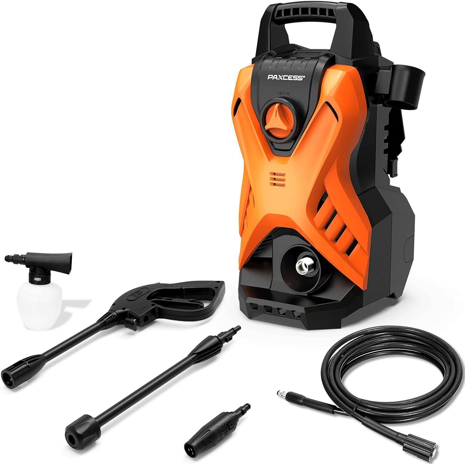 Paxcess Portable Lightweight Electric Power Washer Machine with Adjustable Spray Nozzle