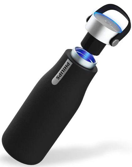 Philips Water GoZero UV Self-Cleaning Smart Water Bottle Vacuum Stainless Steel - Matte black - Excellent