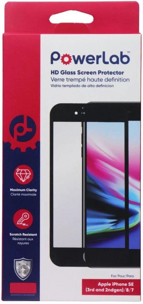 PowerLab HD Glass Screen Protector for iPhone SE (3rd/2nd Gen)