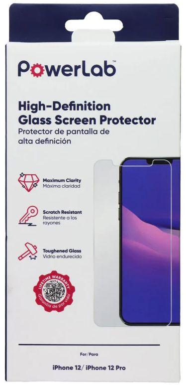 PowerLab High-Definition Glass Screen Protector for iPhone 12 / 12 Pro