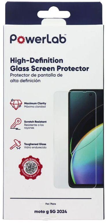 PowerLab High-Definition Glass Screen Protector for Motorola Moto G 5G (2024)