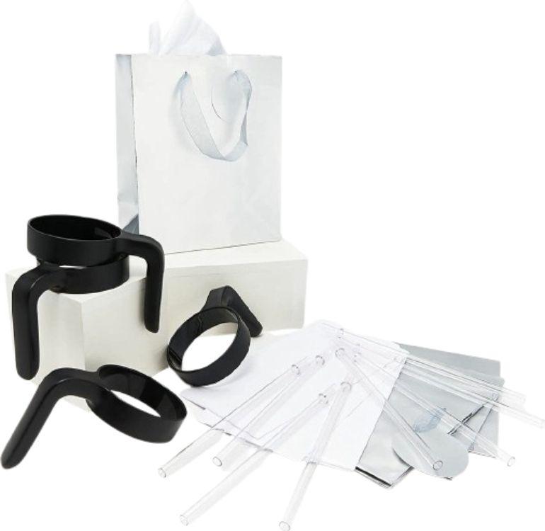 Primula  Peak Tumbler Accessory Set with 8 Straws and 4 Handles  - Black - Excellent