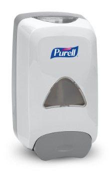 Purell  FMX-12 Push-Style Hand Sanitizer Foam Dispenser - Dove Grey - Excellent