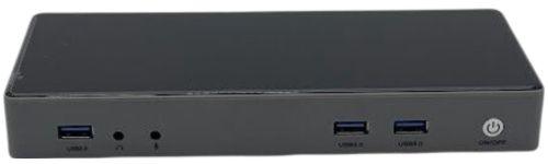 QGeeM  USB 3.0 Single 4K/Dual HDMI DisplayPort 4K Docking Station QG-D6901 - Black - Excellent