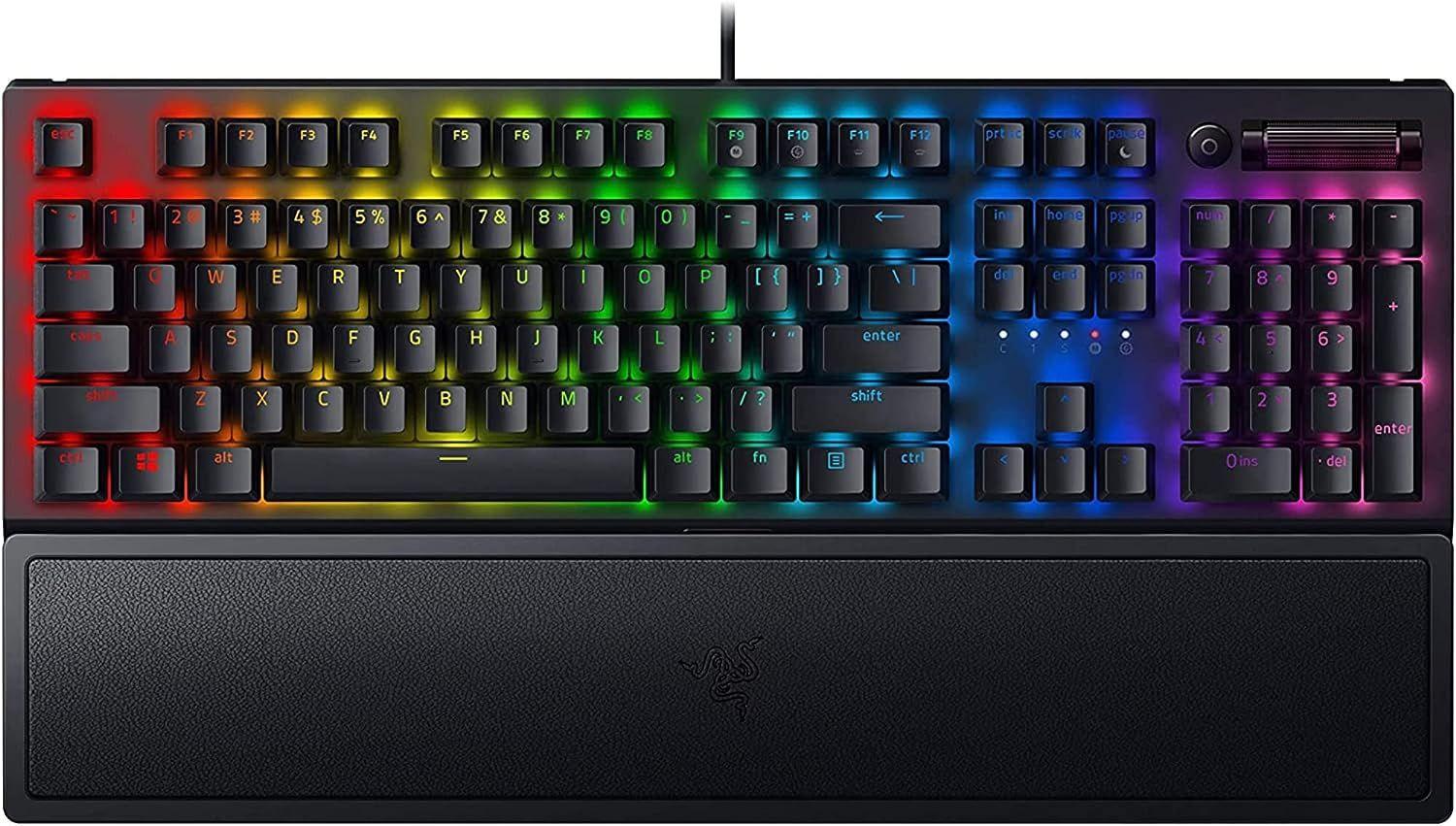 Razer RZ03-03540200-R3U1 Black Widow V3 Gaming Keyboard for PC - Black - Premium