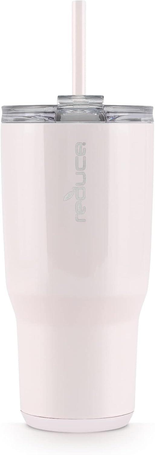 Reduce  Cold1 34 oz Vacuum Insulated Stainless Steel Tumbler with Lid and Straw - Cotton - Excellent