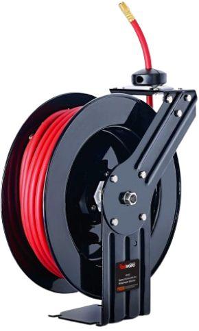 ReelWorks  Air Hose Reel Flex Hybrid Polymer Hose L815153HA - Red/Black - Excellent