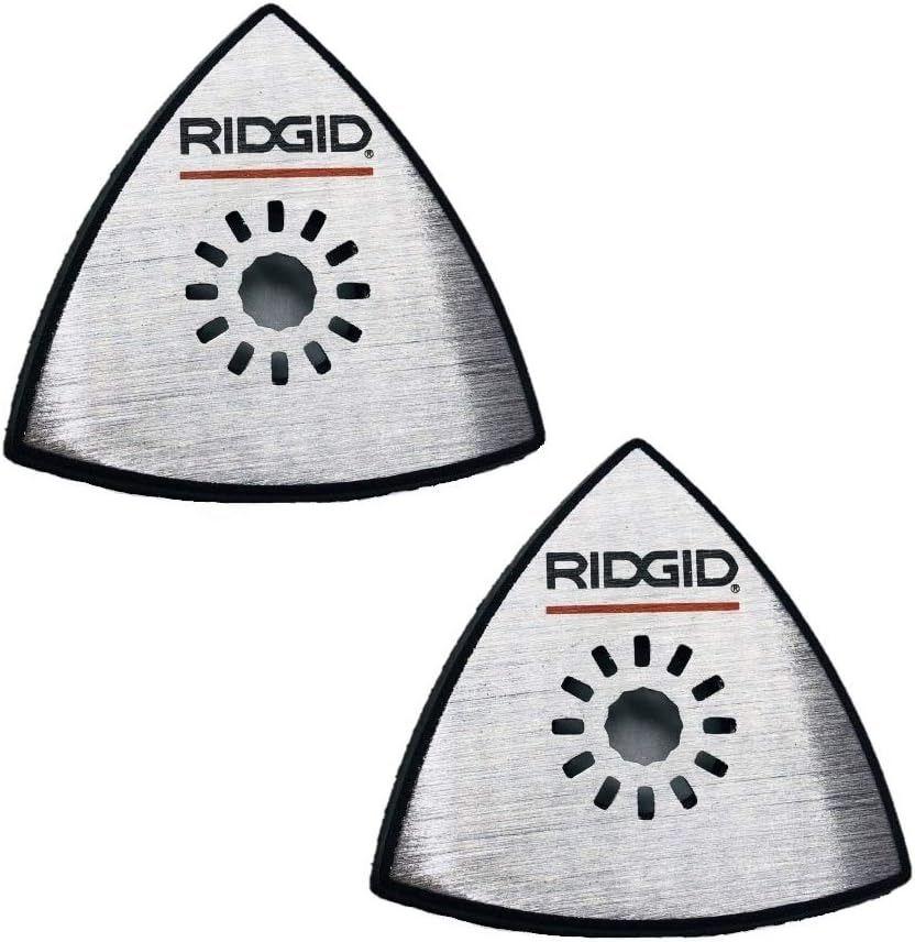 Ridgid  R8223404 JobMax Multi-Tool Head Replacement Detail Sanding Backing Pad (2 Pack) - Silver - Excellent