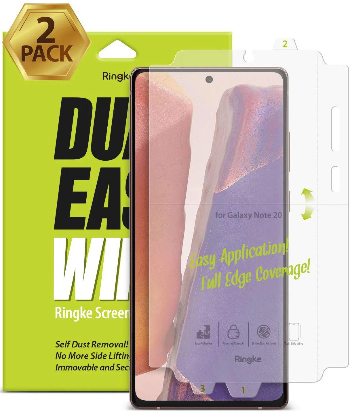 Ringke Dual Easy Wing Screen Protector for Samsung Galaxy Note 20 (2 Pack)