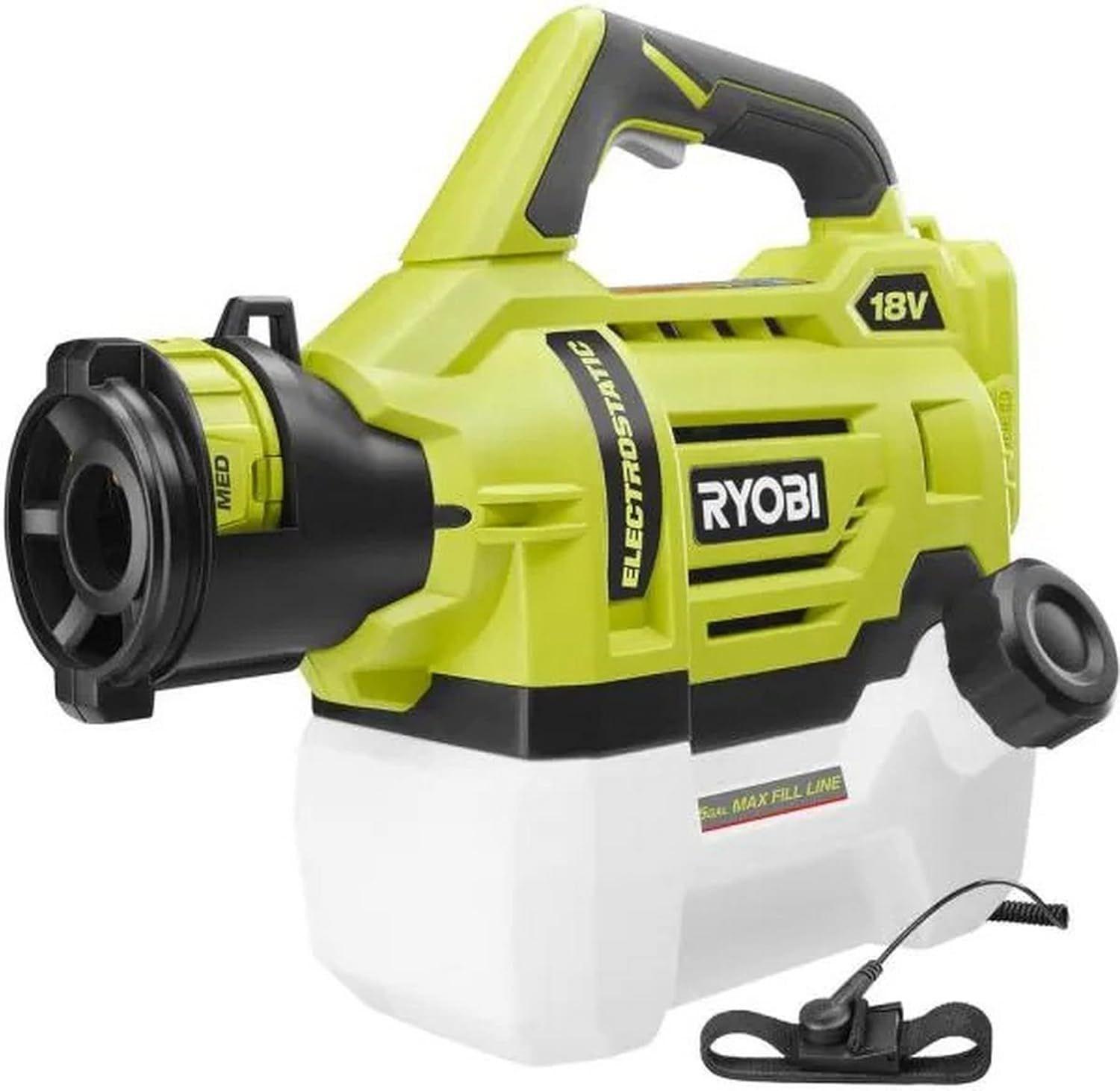 Ryobi  One+ 18V Cordless Electrostatic 0.5 Gal. Sprayer Tool Only P2809BTL - Green - Excellent