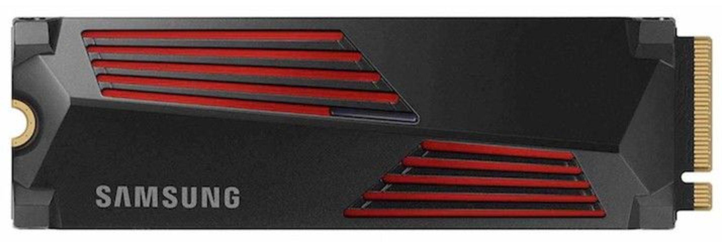 Samsung  990 PRO with Heatsink PCIe 4.0 NVMe Internal SSD - Black (1TB) - Excellent