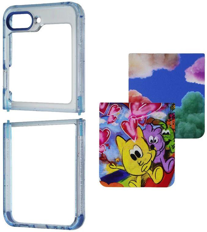 Samsung Artist Collection Suit Phone Case for Samsung Galaxy Z Flip5 - White - Brand New