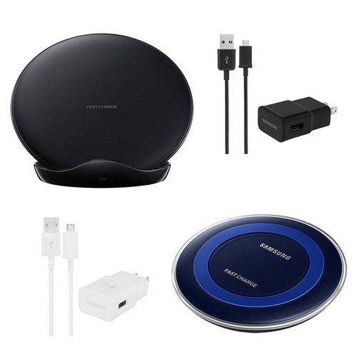 Samsung Fast Charge Wireless Charging Pad (EP-PN920) & Convertible Wireless Charger (EP-PG950) - Black - Premium