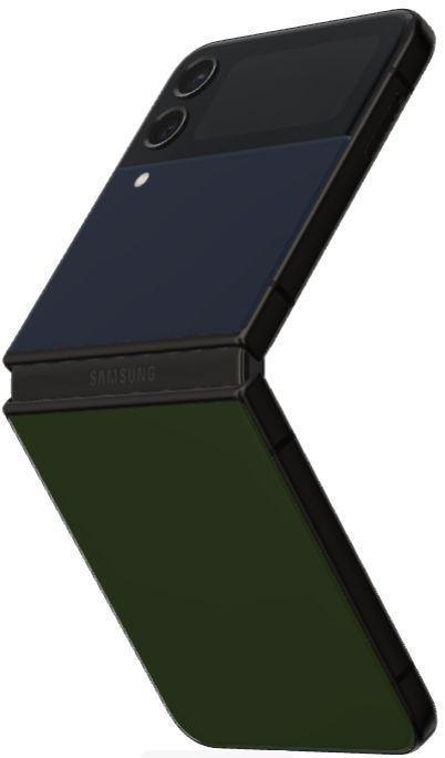 Galaxy Z Flip 4 256GB Unlocked in Bespoke Edition (Navy/Black/Khaki) in Good condition