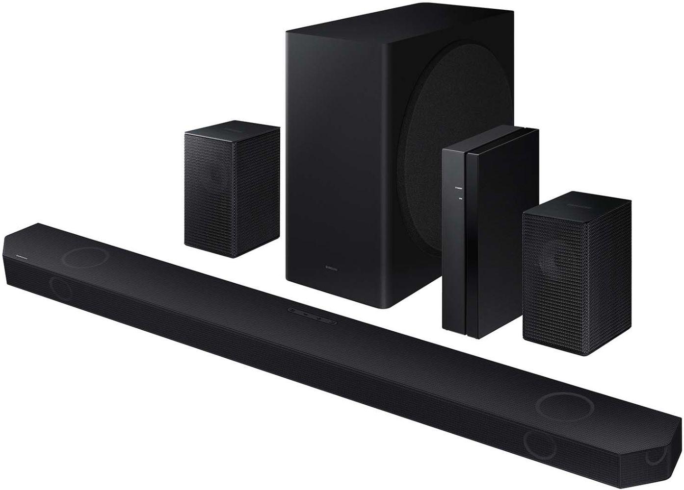 Samsung HW-Q850D Q-series 7.1.2 ch. Wireless Dolby ATMOS Soundbar + Rear Speakers with Q-Symphony - Black - Premium