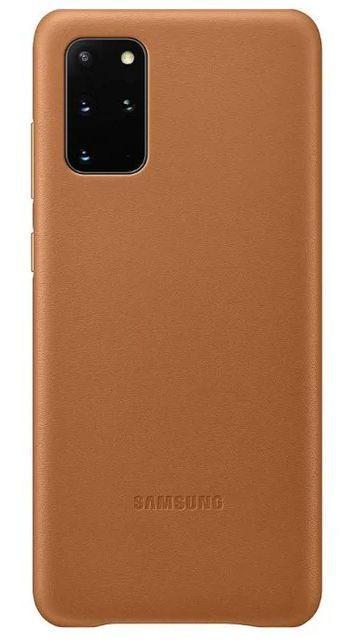 Samsung Leather Cover Phone Case for Galaxy S20+ - Brown - Brand New