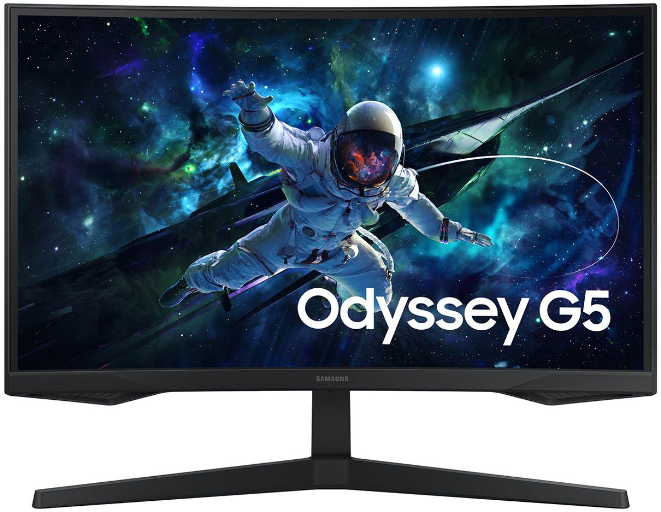 Samsung Odyssey G55C QHD 165Hz Curved Gaming Monitor - Black - 27 Inch - Excellent