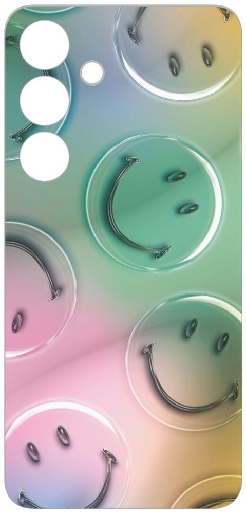 Samsung  Smiley Bubble Flipsuit Card Phone Case for Samsung Galaxy S24 - Green - Brand New