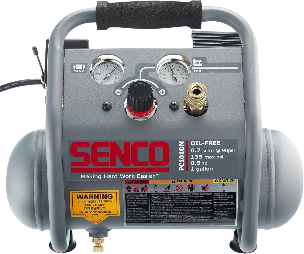Senco PC1010N 1/2 HP | 1 Gallon Finish & Trim Air Compressor