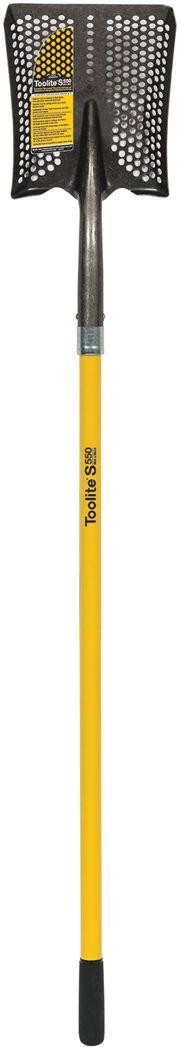Seymour Midwest  Fiberglass Handle Toolite #2 Square Point Shovel 48" - Yellow - Premium