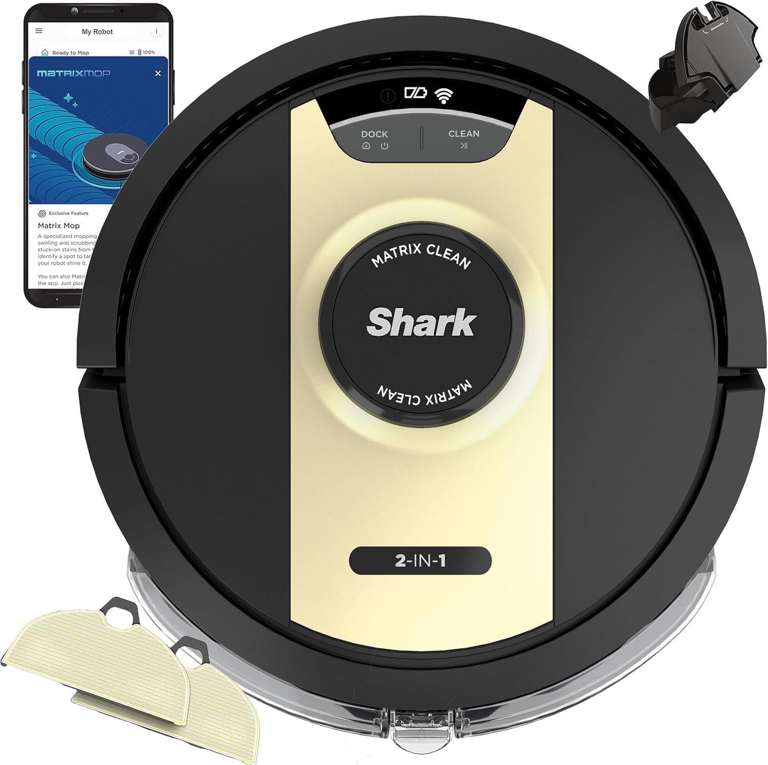 Shark RV2410WD IQ 2-in-1 Robot Vacuum and Mop with Row-by-Row Cleaning