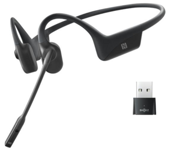 Shokz OpenComm UC Bone Conduction Stereo Bluetooth Headset with Microphone