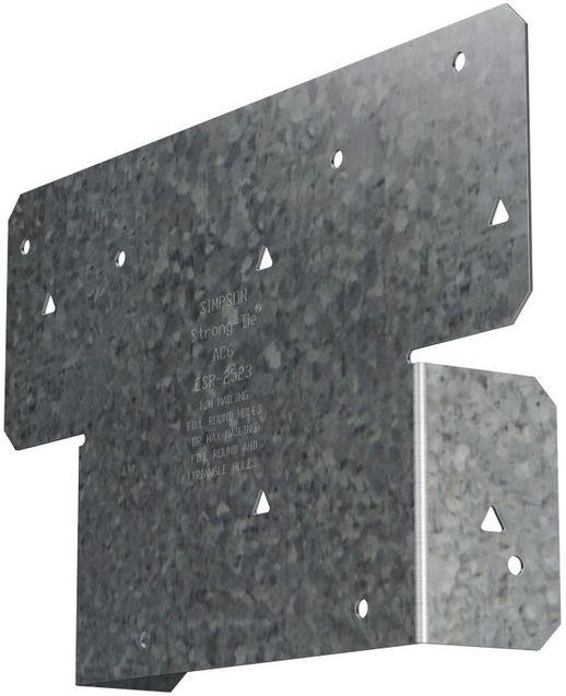 Simpson Strong-Tie  AC6 Galvanized Adjustable Post Cap for 6x - Grey - Premium