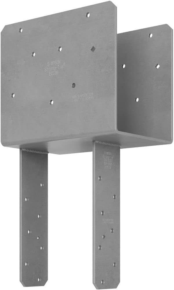 Simpson Strong-Tie ECCQ66SDS2.5 7-Gauge 6x6 End Column Cap with SDS Screws - Grey - Premium