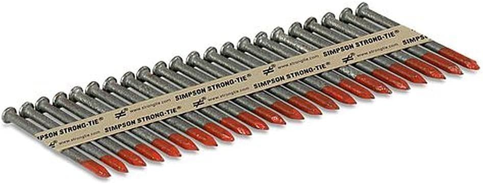 Simpson Strong-Tie N16HDGPT500-2-1/2" x 162 Joist Hanger Nails Galvanized 33° (500ct) - Grey - Premium