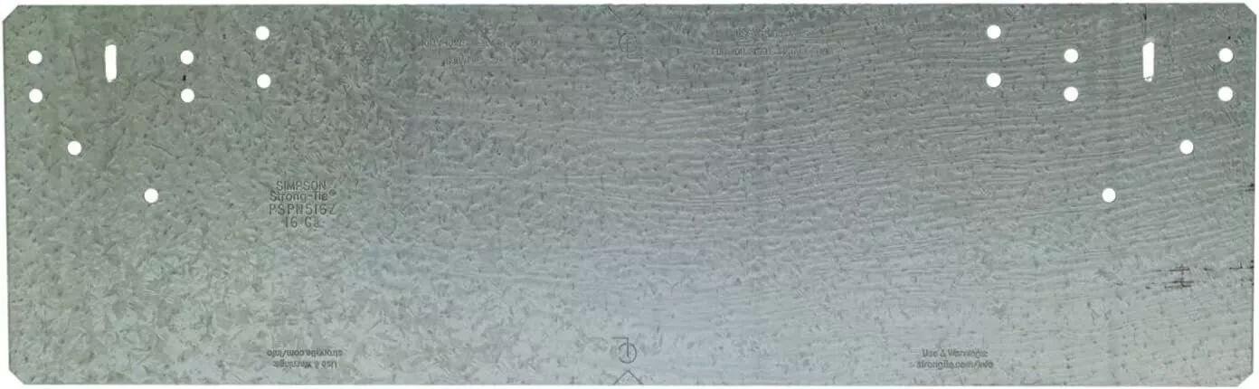 Simpson Strong-Tie  PSPN516Z Z-Max Nail Protection Plate - Grey - Premium