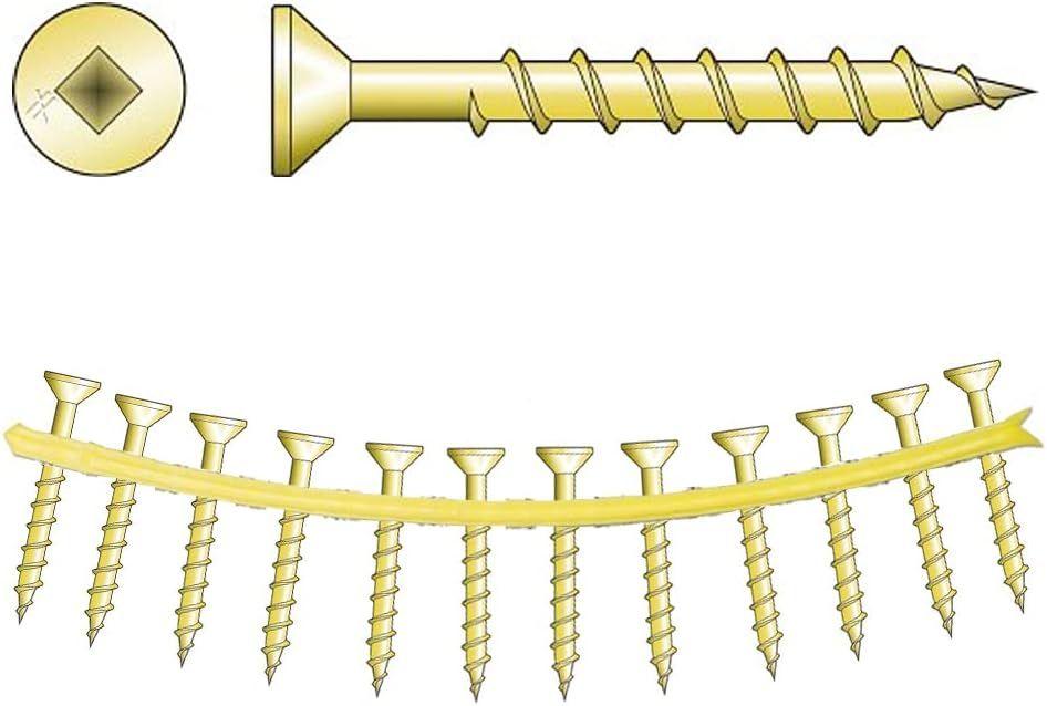 Simpson Strong-Tie QuikDrive WSC112S #8 x 1-1/2" Wood-to-Wood Screw (2000ct) - Yellow - Premium