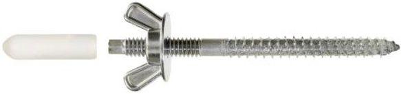 Simpson Strong-Tie SPS25344-KT - 1/4 x 3-7/16 Stainless Storm-Panel Screw Kit (25ct) - Stainless Steel - Premium