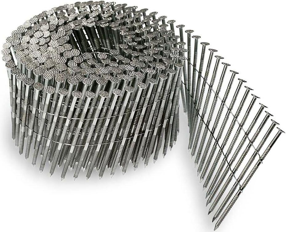 Simpson Strong-Tie Swan Secure T13A175SNJ 1-3/4" x 0.092" Type 316 Ring Shank with 15-Degree Wire Coil (1800-Pack) - Grey - Premium