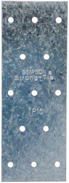 Simpson Strong-Tie  TP15 13/16" x 5" 20-Gauge Galvanized Tie Plate - Grey - Premium