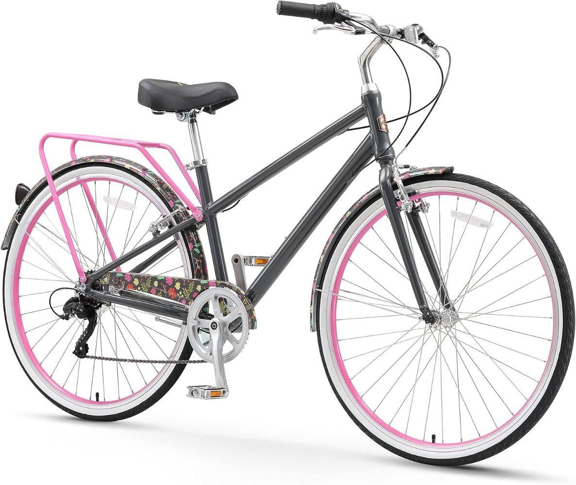 SixThreeZero A/O Rosa Limited 7 Wheel Hybrid Bicycle 28" - Neon Flower/Pink - Excellent