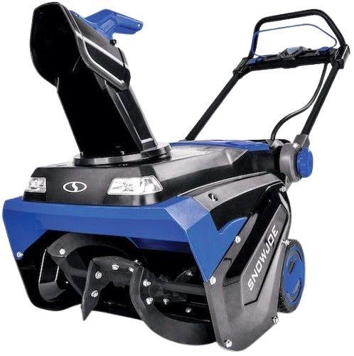 Snow Joe  96-Volt MAX IONMAX Cordless Brushless Single-Stage Snow Blower (24V-X4-SB21-CT) - Black/Blue - Excellent