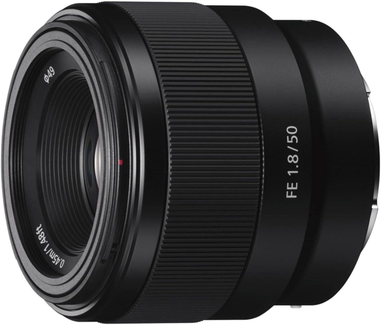 Sony FE 50mm f/1.8 Standard Prime Lens for E-mount Cameras - Black - Excellent