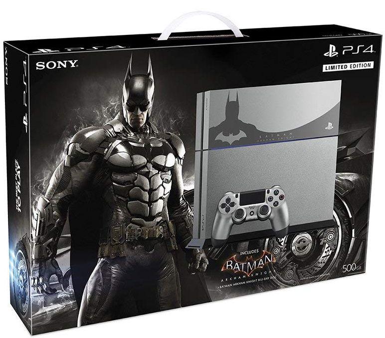Sony  PlayStation 4 Console Batman Arkham Knight Bundle Limited Edition - 500GB - Steel Gray - Excellent