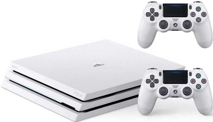 Sony PlayStation 4 Pro Console with 2 Controllers (Bundle)