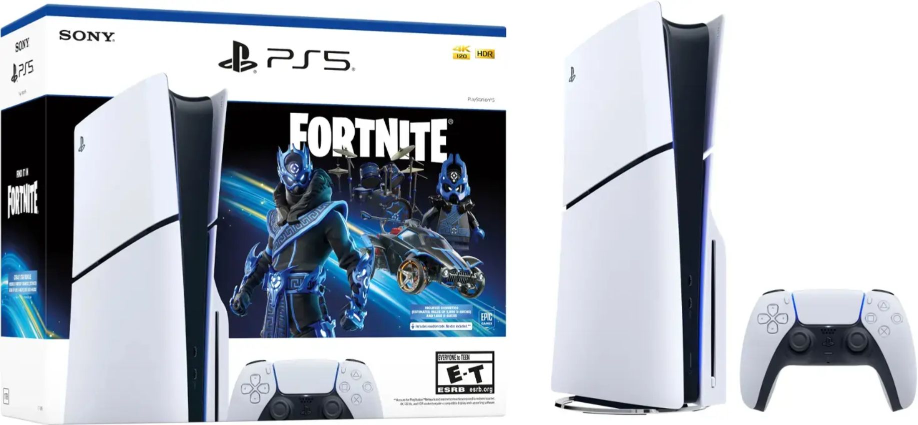 Sony PlayStation 5 Slim Console Fortnite Cobalt Star Bundle (Disc Edition)