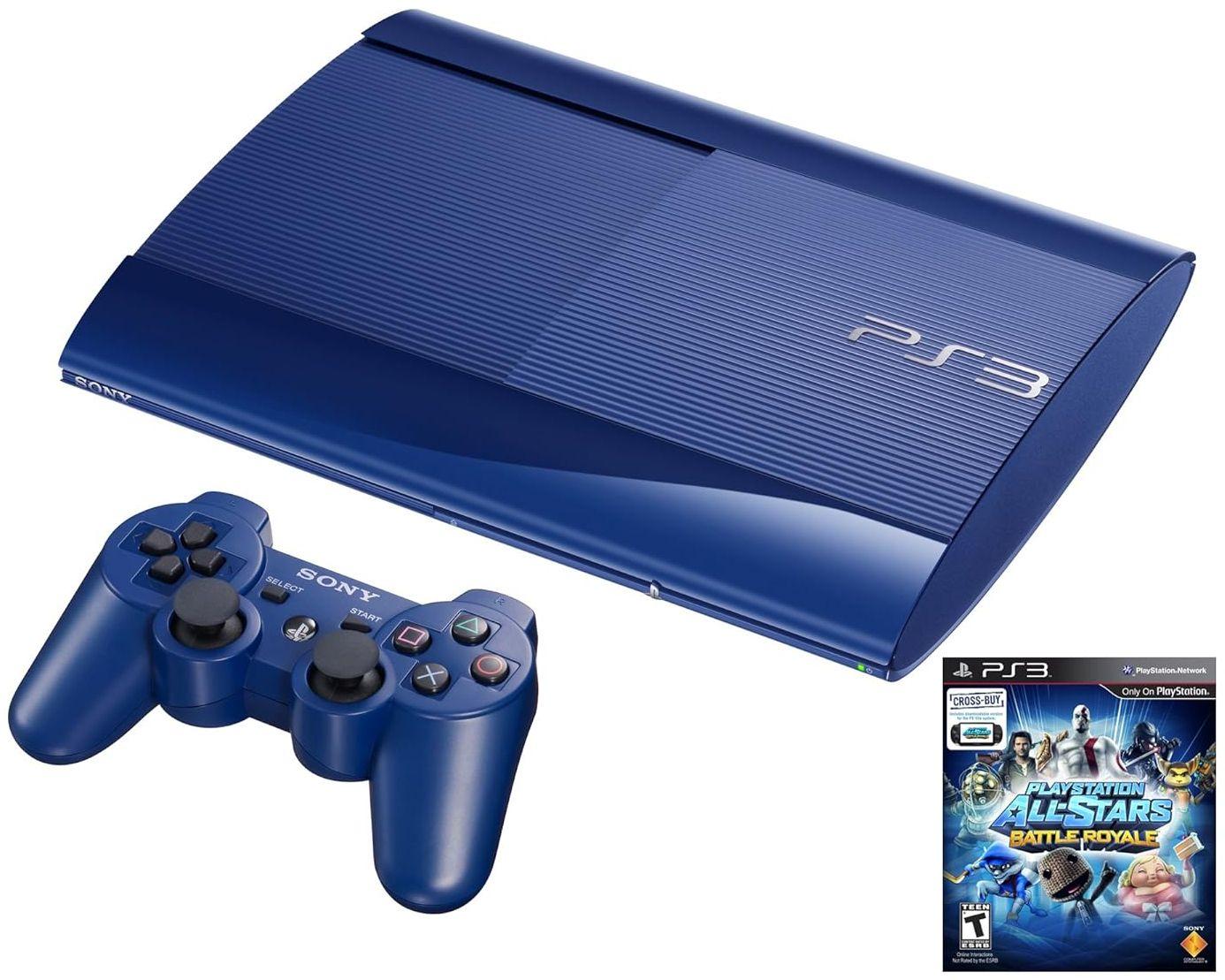 Sony  PS3 Azurite System with PlayStation All-Stars Battle Royale Bundle - 250GB - Blue - Excellent