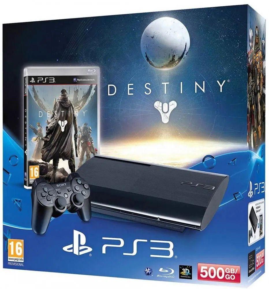 Sony PS3 Slim Console + DualShock 3 Controller + Destiny