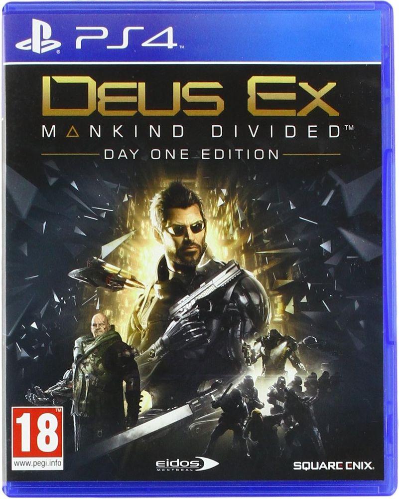 Sony  PS4 Deus Ex: Mankind Divided Day One Edition Video Game - Blue - Premium