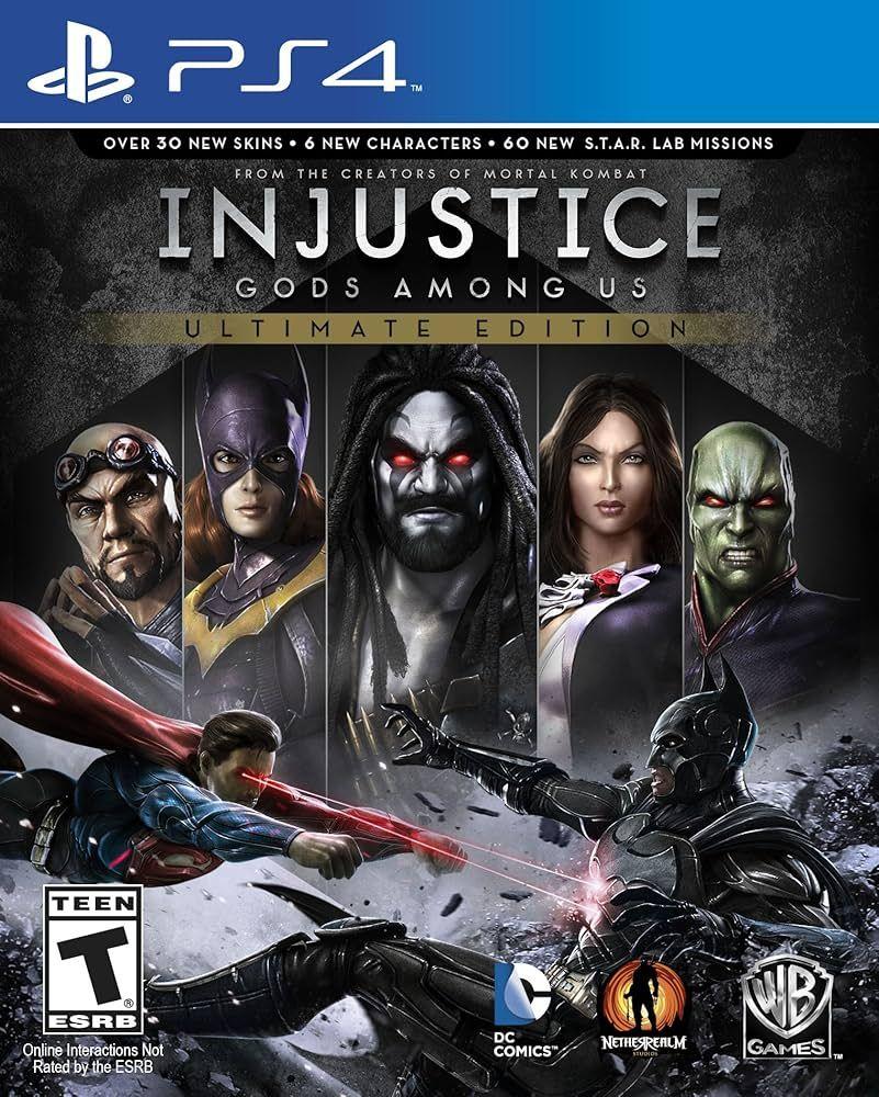 Sony  PS4 Injustice: Gods Among Us (Ultimate Edition) Video Game - Blue - Acceptable