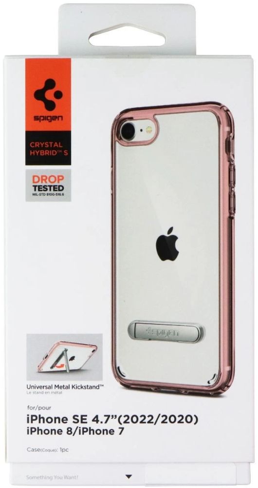 Spigen Crystal Hybrid S Phone Case for iPhone SE 3rd Gen/2nd Gen/8/7