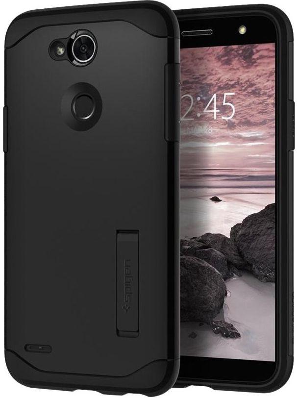 Spigen Slim Armor Hardshell Case with Kickstand for LG X Power 3 - Black - Brand New