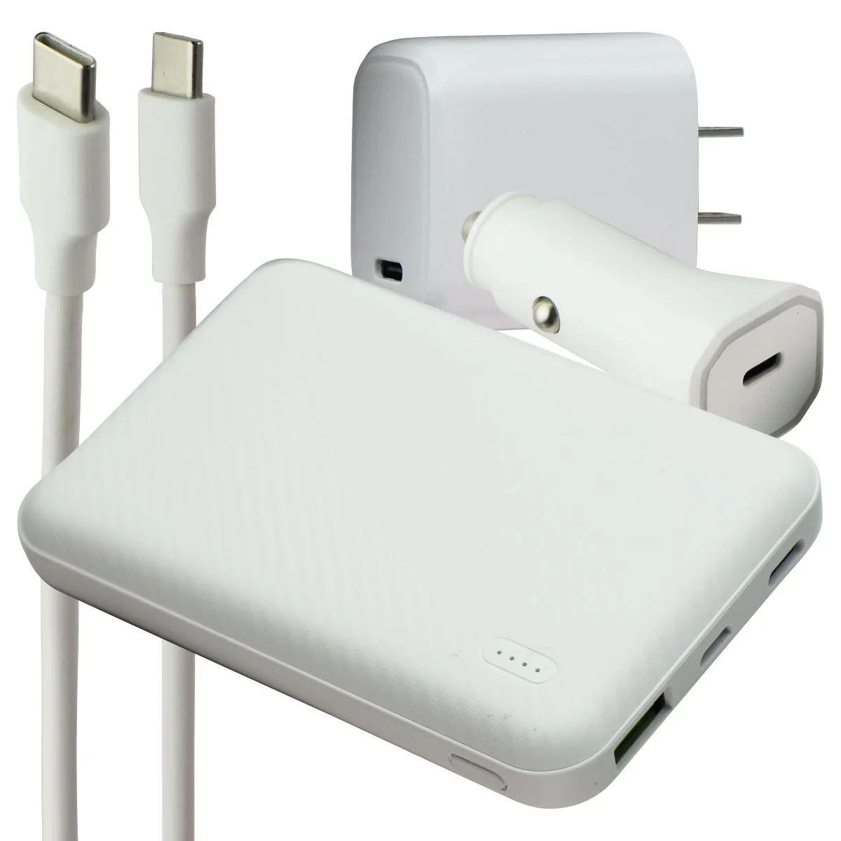 S. Simple Travel Kit USB-C On-The-Go Car and Wall Chargers