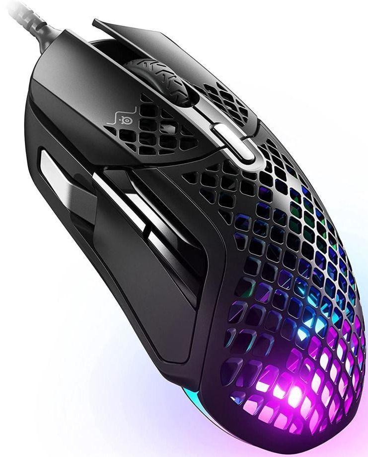 SteelSeries Aerox 5 Lightweight 1800CPI Wired RGB Gaming Mouse - Onyx - Excellent